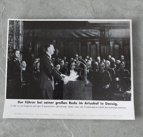 Duitse WO2 Der Führer Danzig Kriegsberichter foto, Verzamelen, Militaria | Tweede Wereldoorlog, Landmacht, Foto of Poster, Duitsland