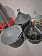 Ballonflessen, mandflessen, glas, 54L en 34L, Hobby en Vrije tijd, Ophalen