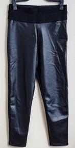MS Mode zwart/Leather look tregging mt. 44, Zwart, Maat 42/44 (L), Ophalen of Verzenden, Zo goed als nieuw
