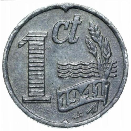 Nederland 1 Cent - Duitse Bezetting 1941, Postzegels en Munten, Munten | Nederland, Losse munt, 1 cent, Koningin Wilhelmina, Verzenden