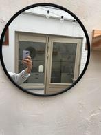 Spiegel - mat zwart, Ophalen, Minder dan 50 cm, Gebruikt, Rond
