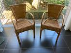 Tweetal mooie rotan stoelen, Ophalen of Verzenden, Zo goed als nieuw, Bruin, Twee