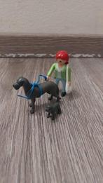 playmobil deense dog 5210 helaas riem kapot en mist kettin, Ophalen of Verzenden, Gebruikt