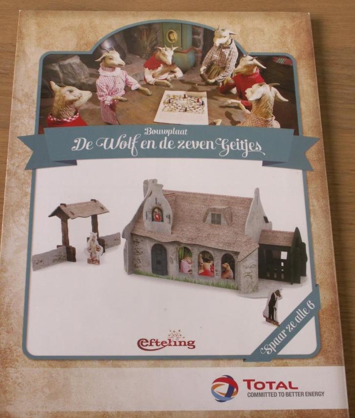 Efteling - 3D puzzel/Bouwplaat De wolf en de zeven geitjes -, Verzamelen, Efteling, Nieuw, Beeldje of Poppetje, Ophalen of Verzenden