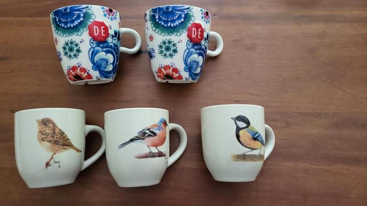 mokken en schaaltjes, Huis en Inrichting, Keuken | Servies, Gebruikt, Kop(pen) en/of Schotel(s), Overige stijlen, Aardewerk, Ophalen