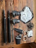 Complete Elinchrom flitsset | Met softboxen, statieven, kabe, Ophalen of Verzenden, Zo goed als nieuw, Lamp of Flitsset