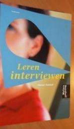 Leren Interviewen / Interview Technieken, Nieuw, Verzenden