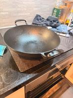Gietijzeren Wokpan, Tuin en Terras, Ophalen, Zo goed als nieuw