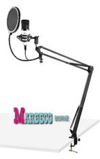Studio Microfoon set, USB Microfoon, Tafelarm, Plopkap, Wit, Muziek en Instrumenten, Vonyx, Nieuw, Info@marbeco.nl, Studiomicrofoon