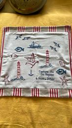 Geborduurd kussensloop St Malo, Ophalen of Verzenden, Zo goed als nieuw