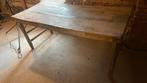 Vintage markt tafel met klap onderstel, Huis en Inrichting, Tafels | Eettafels, 50 tot 100 cm, Rechthoekig, Ophalen