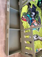 Stoer jongensbed - Uniek handgemaakt, Ophalen, Gebruikt, 90 cm, Eenpersoons