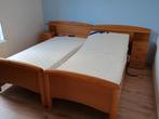 2 persoonsbed electrisch, Huis en Inrichting, Ophalen, Bruin, Tweepersoons, Zo goed als nieuw