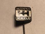 Emaille HAZEMEIJER HENGELO Speld (Zwart/Wit/Metaalkleur)., Verzenden, Zo goed als nieuw, Merk, Speldje of Pin