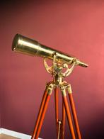 Prachtige Gouden Telescoop met Houten Driepoot, Ophalen