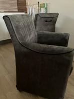 Eetkamer stoelen MX Sofa bruin sky vier stuks, Ophalen, Gebruikt, Bruin, Leer