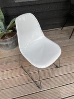 Eethoekstoel hard kunststof, wit als nieuw, Huis en Inrichting, Stoelen, Ophalen, Kunststof, Wit, Zo goed als nieuw