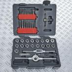 Draadsnij- en tappenset metrisch 39-delig van €69,- voor, Ophalen, Zo goed als nieuw