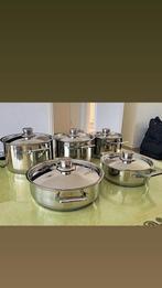 Simtronic Pannen set nıeuw, Huis en Inrichting, Ophalen of Verzenden, Zo goed als nieuw, Rvs, Pannenset