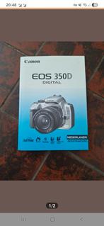 Canon EOS 350D Handleiding - Origineel Nederlands, Ophalen of Verzenden