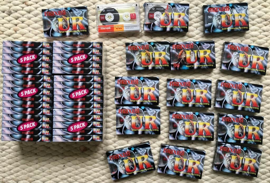 NOS Maxell UR90 NIEUW cassettebandjes UR 90 UR-90 cassettes, Ophalen of Verzenden, Maxell Europe Limited. Botanica Ditton Park, Riding Court Road,  Datchet, Slough,  Berkshire England SL3