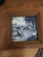 Eiken lijstje met tegeltje, Ophalen, Hout, Minder dan 50 cm