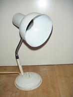 Witte vintage bureaulamp,jaren'70,retro, Ophalen of Verzenden