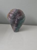 Groene fluoriet kristallen schedel, Sieraden, Tassen en Uiterlijk, Edelstenen, Ophalen of Verzenden, Zo goed als nieuw