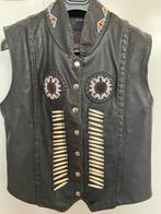 Leren hes, western world by Shaf  (L), Kleding | Dames, Ophalen of Verzenden, Zo goed als nieuw, Zwart