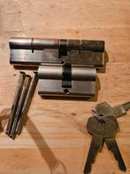 Dom cilindersloten 65/45 en 30/30 Nieuw, Doe-het-zelf en Verbouw, Hang- en Sluitwerk, Ophalen of Verzenden, Nieuw, Rvs, Slot