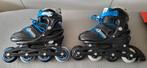 Nijdam Inline Skates Verstelbaar - Go Crossing - Zwart/Blauw, Verstelbaar, Zo goed als nieuw, Inline skates 4 wielen, Ophalen