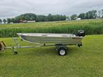 Aluminium boot, Watersport en Boten, Ophalen, Tot 10 pk, Aluminium, Zo goed als nieuw