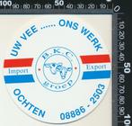 Sticker: BKC Groep - Ochten, Verzamelen, Stickers, Overige typen, Ophalen of Verzenden, Zo goed als nieuw