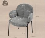 Teddy eetkamerstoelen grijs / antraciet nu €89,- per stuk, Huis en Inrichting, Stoelen, Nieuw, Ophalen of Verzenden, Metaal, .