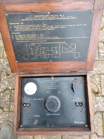 Converter tbv Cipher machine Type X typeX Engels WW2 beschikbaar voor biedingen