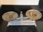 Antieke Weegschaal met Gewichten, Ophalen of Verzenden