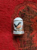 Kramsvogel vingerhoedje Franklin Mint porselein, Verzamelen, Ophalen of Verzenden, Zo goed als nieuw