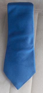 Canali blauw zijden stropdas 8 cm bladbreedte  Made in Ita, Effen, Blauw, Ophalen of Verzenden, Zo goed als nieuw