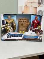 Marvel Avengers Thanos & Iron Man + Infinity Handschoen set, Actiefiguur of Pop, Nieuw, Ophalen of Verzenden, H
