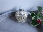 Vintage kerstbal mand zilver 291, Diversen, Kerst, *, Gebruikt, *, Ophalen of Verzenden