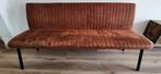 Label51 Eetkamerbank Matz Cognac 175cm, Ophalen, Minder dan 75 cm, 150 tot 200 cm, Driepersoons