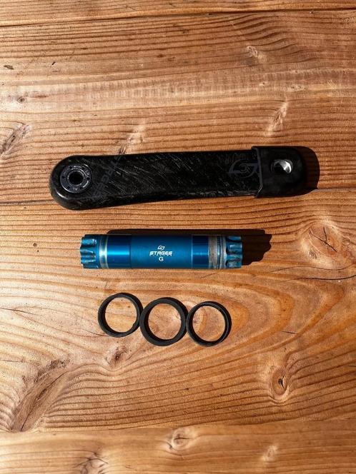 Stages Carbon L Powermeter Crankarm, Fietsen en Brommers, Fietsonderdelen, Zo goed als nieuw, Algemeen, Crankstel of Pedalen, Ophalen of Verzenden