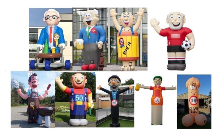 Abraham en Sarah feestpoppen te huur | Assen, Hobby en Vrije tijd, Feestartikelen | Verhuur, Gebruikt, Abraham of Sarah, Ophalen