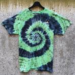Groen - zwart spiral tie dye met tuxedo kat t-shirt maat L, Maat 52/54 (L), Spiral Creaties, Nieuw, Ophalen of Verzenden