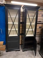 Mooie hoge kasten, Koloniaal, Zo goed als nieuw, 25 tot 50 cm, Glas