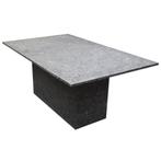 Tuintafel graniet met stoelen, Tuin en Terras, Wicker, Gebruikt, Rechthoekig, Ophalen