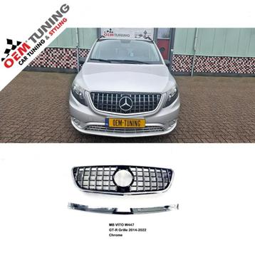 Mercedes-Benz VITO W447| GT-R GRILLE | 2014-2024 | Chrome | beschikbaar voor biedingen