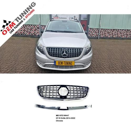 Mercedes-Benz VITO W447| GT-R GRILLE | 2014-2024 | Chrome |, Auto diversen, Tuning en Styling, Ophalen of Verzenden