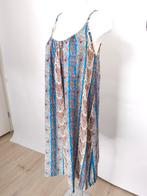 Lange wijde zomerjurk blauwe print maat (X)L, Kleding | Dames, Grote Maten, Blauw, Jurk, Ophalen of Verzenden, Zo goed als nieuw