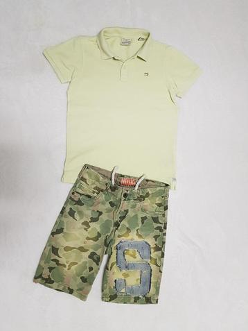 Super stoer licht geel SCOTCH & SODA polo shirt mt 10/140.   beschikbaar voor biedingen